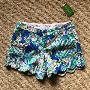 Lilly Pulitzer buttercup shorts blue coasting 0